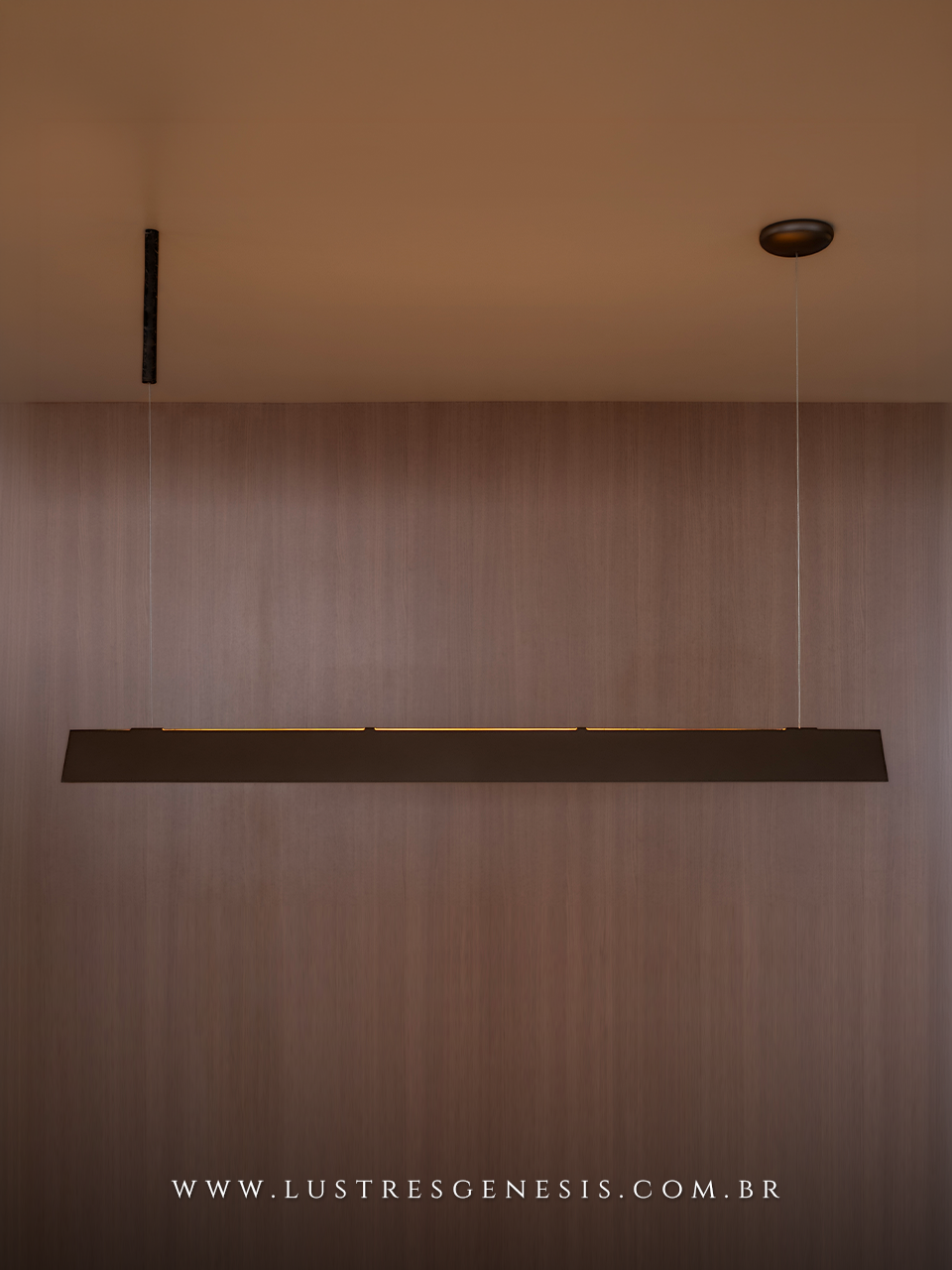 Pendente Linear Caban LED Integrado 3000K Luz Quente Bivolt